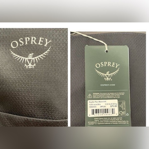 Osprey Daylite Plus Backpack – Black – New With Tags - Picture 5 of 6
